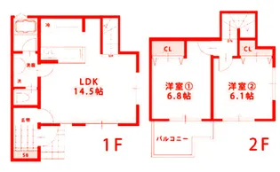川島町住居の間取り