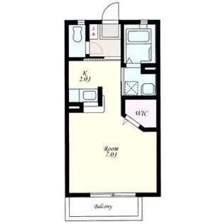 1Kの間取り画像