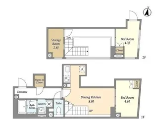 コンフォリア本駒込一丁目の間取り