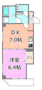 千葉県千葉市中央区院内1【マンション】の間取り