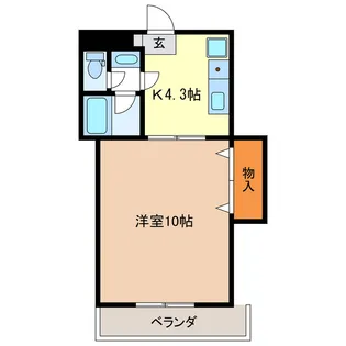 AZURE COURTE II【2階】の間取り