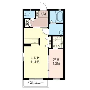 サンモールB【2階】の間取り