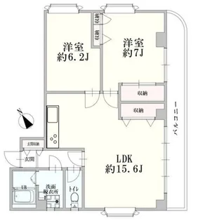 メゾンら・ねーじゅ【3階】の間取り