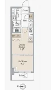東京都江東区毛利1【マンション】の間取り