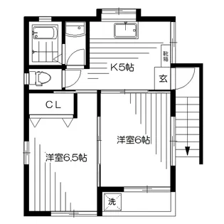 荒井アパート【2階】の間取り