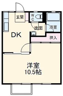 小野寺ハイツ【2階】の間取り