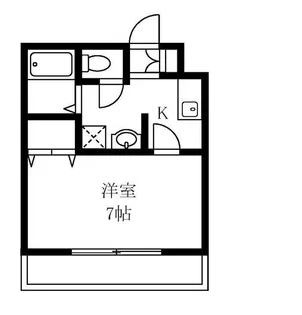 スカイパレス東中野A棟【1階】の間取り