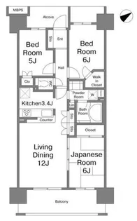 亀戸レジデンス【9階】の間取り