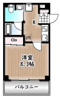 東京都文京区小日向2【マンション】の間取り
