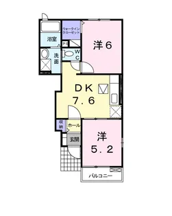 茨城県稲敷市江戸崎甲【アパート】の間取り