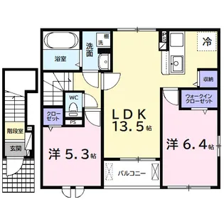 千葉県市原市古市場【アパート】の間取り
