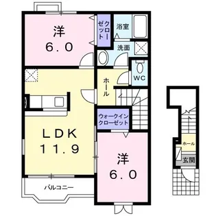 リバーコングラッツ【2階】の間取り