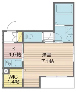 メゾンハーベスト【1階】の間取り