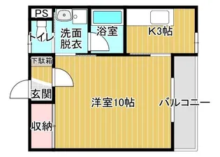ペイサージュ大堤【1階】の間取り