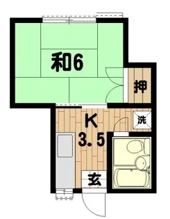 平川ヴィラ【1階】の間取り