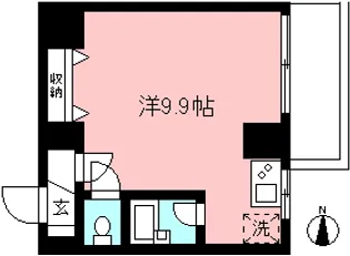 シャトーコア【10階】の間取り