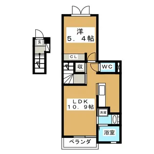 カーサ セレーノ【2階】の間取り