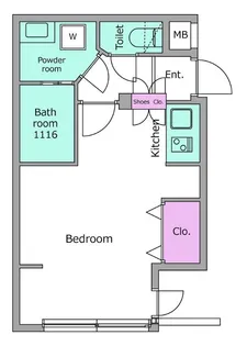 レジディア世田谷若林【3階】の間取り