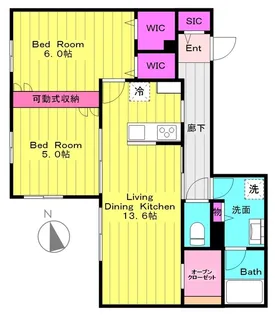 リカ・アイナ【1階】の間取り
