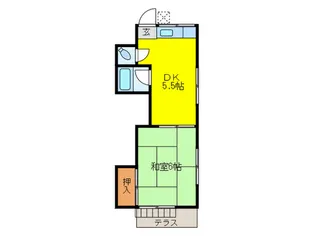 くるみ荘【1階】の間取り