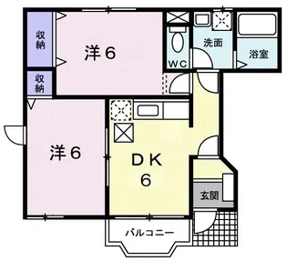 ラ・エルヴェール【1階】の間取り