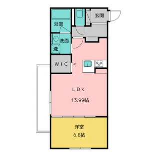 THE 1【3階】の間取り