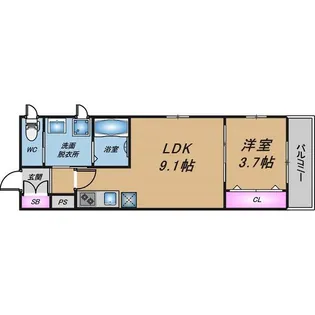 GRAN CASALIA吹田内本町【1階】の間取り