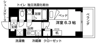 エスリードカレッジゲート南草津【10階】の間取り