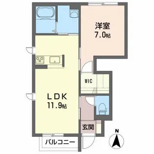 シャーメゾンS【1階】の間取り