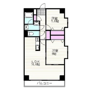 プラス21【4階】の間取り
