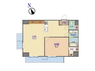 GUSUKUテラス【2階】の間取り