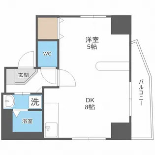 リライエンス円山【4階】の間取り