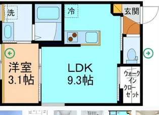 グローリー上関【1階】の間取り