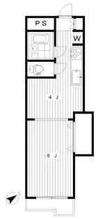 ニューライフ日本橋【4階】の間取り