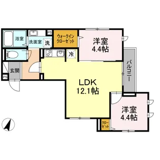 メルシー芙蓉10【1階】の間取り
