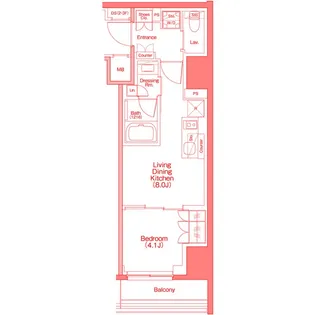 ザ・パークハビオ横浜白楽【3階】の間取り
