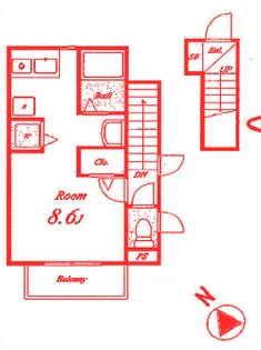 セーヌ藤が岡【2階】の間取り