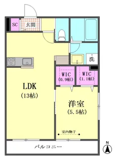 リーベン ハイム【3階】の間取り