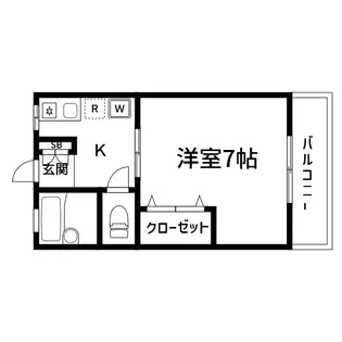 シティハイム・ブルースカイ【1階】の間取り