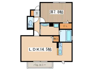 ヴェルドミールIII【1階】の間取り