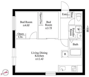 CASA PIAZZA 西日暮里【1階】の間取り