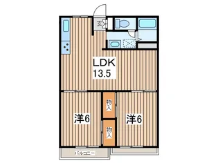 上青木第2ハイツ【2階】の間取り