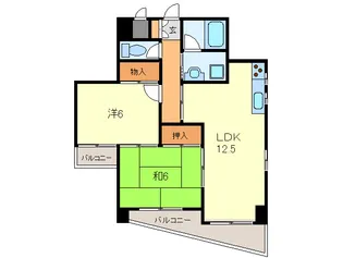ヴィルドミ-ル【2階】の間取り