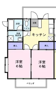 コーポラスサワフジ【2階】の間取り