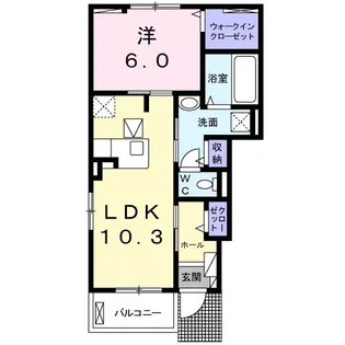 プルメリアハウス【1階】の間取り