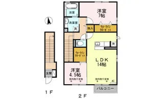D-room黒崎【1階】の間取り