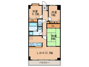 コート豊中新千里南町【7階】の間取り