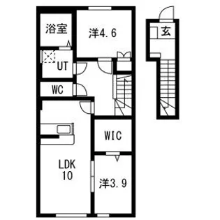 T・MハウスII(B棟)【2階】の間取り