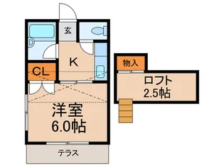 第2山崎ハイツ【1階】の間取り