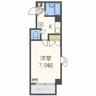 アップルコート白石【4階】の間取り